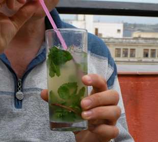 Havanna - Mojito auf dem Hemmingway-Hotel Ambos Mundos
