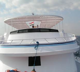 Mit diesem Boot waren wir auf der Delfin-Tour