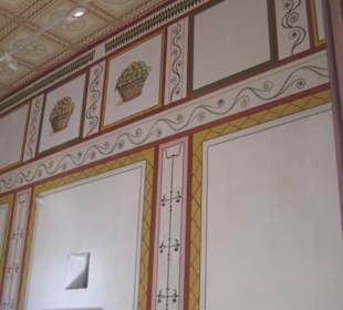 Oecus / ein Saal in der Herberge 