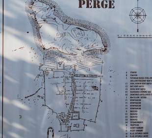 Der Lageplan von Perge