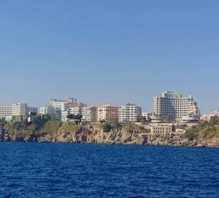 Blick vom Boot nach Antalya
