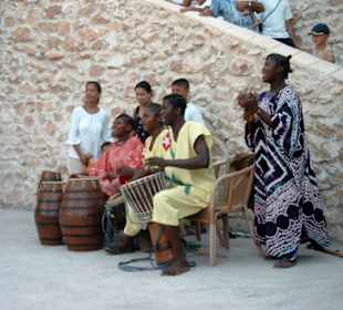 Dar Djerba Dahlia - Vor der Krokodilfarm