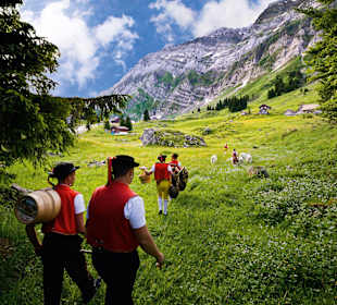 Sennen im NaturErlebnispark Schwägalp/Säntis