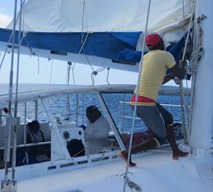 Saone Rückfahrt auf dem Catamaran