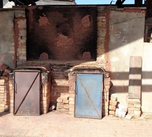 In der Ziegelproduktion des Museums