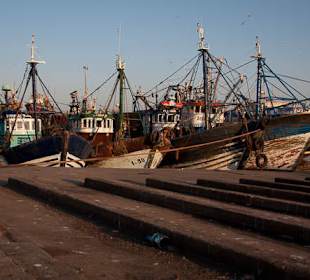 Widok na port w Essaouira