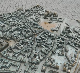 Das Altstadtmodel am Fischmarkt in Erfurt