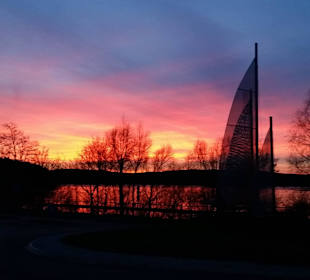 Abendrot in Delecke