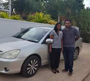 Tourenunternehmer Shiran mit seiner Frau Sachini