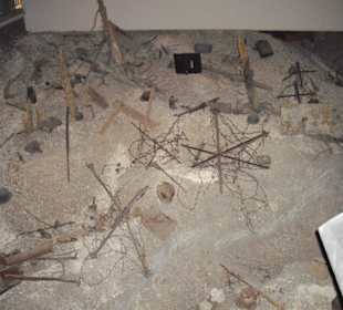 Nachbildung des Schlachtfeldes