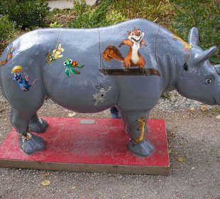 Ein buntes Nashorn