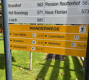 Wandern Tux