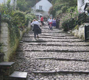 Clovelly, echt beschwerlich