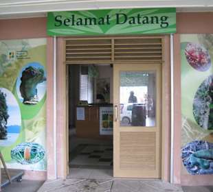 Bako Nationalpark, Eingang an Land