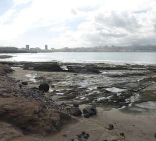 Blick von Playa del Confital Richtung Las Palmas