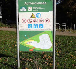 Infoschild am Achterdieksee