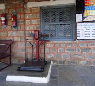 Hier wird noch analog gewogen