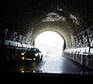 Im Tunnel selbst sehr rutschig