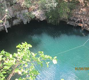 Cenote, auch da waren wir allein