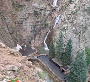 der untere Teil der Seven Falls