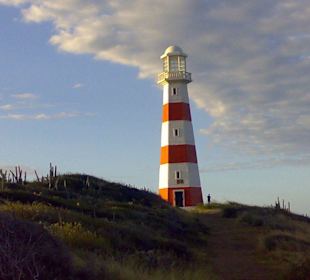 Leuchturm über den Dächern des Dunes