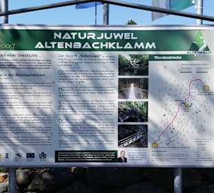 Schautafel  beim Einstieg