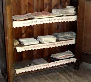 Blick in die Wohnstube des Bauerns