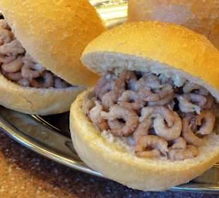 Krabbenbrötchen auf dem Lamberti-Markt