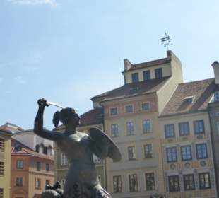Altstadtmarkt mit der Warschauer Seejungfer