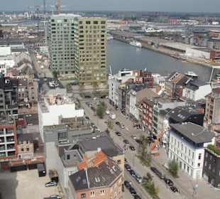 Blick auf den A-ROSA Liegeplatz in Antwerpen