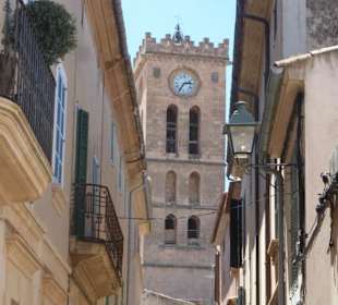 Blick von der Altstadt zu Santa Maria dels Àngels
