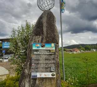 Weißwurstäquator Denkmal Zwiesel