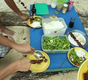 Speisen Zubereitung auf der Tour A