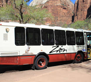 Shuttlebus im Zion Nationalpark