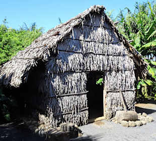 Nachbau einer historischen Sklavenunterkunft