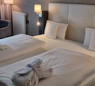 Zimmer - Betten  Vital Hotel Frankfurt