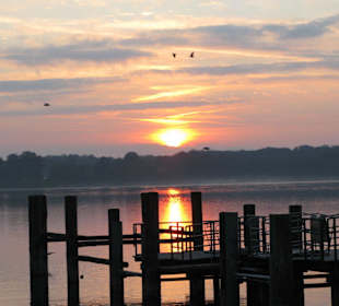 Sonnenaufgang am Priener Hafen