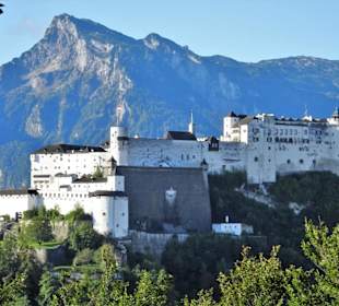 Blick vom Kapuzinerberg auf die Festung