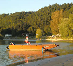 Donauzille wartet auf eine Rundfahrt mit Gästen!