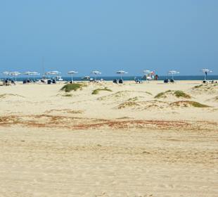 Strand neben den Hotelliegen