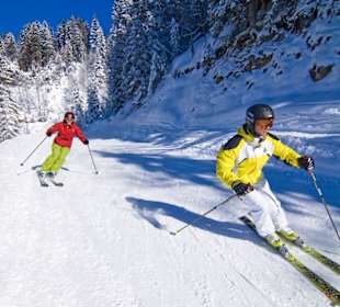 Dachstein West Abfahrt im Pulverschnee
