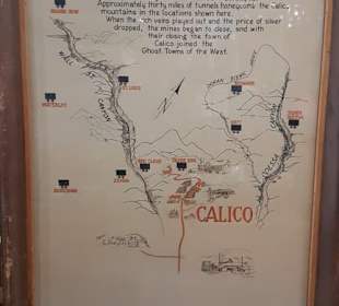 Ehemaliges Silberbergwerk in Calico (Tote Stadt)