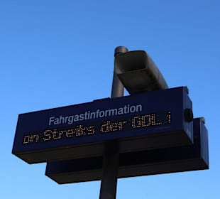 Haltepunkt Solebad, es wurde gestreikt