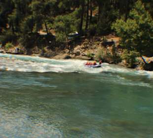 Hier Rafting siehe Boot