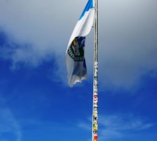 Die Fahne an der Edelweißspitze