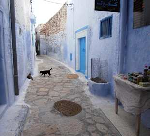 Waskie ,krete uliczki-Medina Hammamet