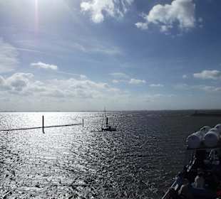 Stimmung vom Hafen auf Baltrum