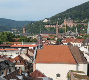 Blick vom jil Rooftop zur Altstadt und zum Schloss