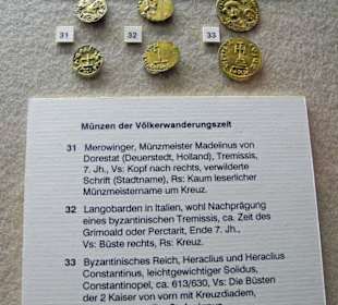 Münzen aus de Völkerwanderungszeit