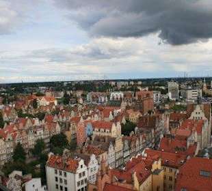Blick vom Rathausturm in Richtung Ostsee
